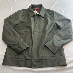 NWT Ring Of Fire Faux Leather Dark Green Jacket Size Small New